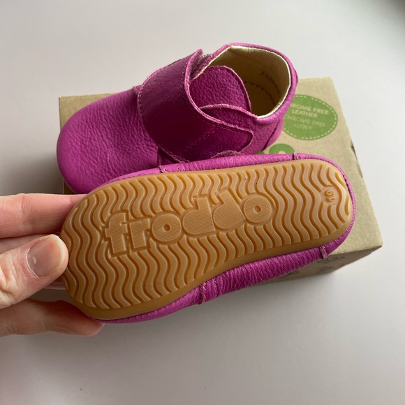 Froddo Leather Fuschia Baby Shoes - Picture 3 of 5